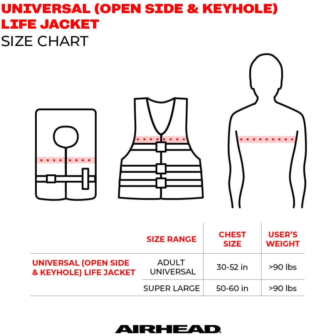 Element Open Sided Life Jacket Vest | Child-Adult