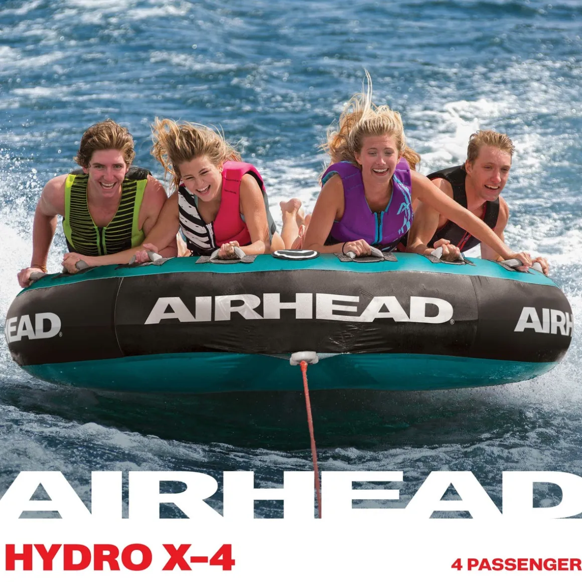 Hydro-X 4 | 1-4 Rider Towable Tube for Boating *Walmart Exclusive*