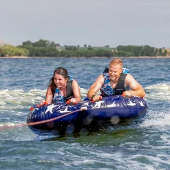 Stars & Stripes 2 | 1-2 Rider Towable Tube for Boating